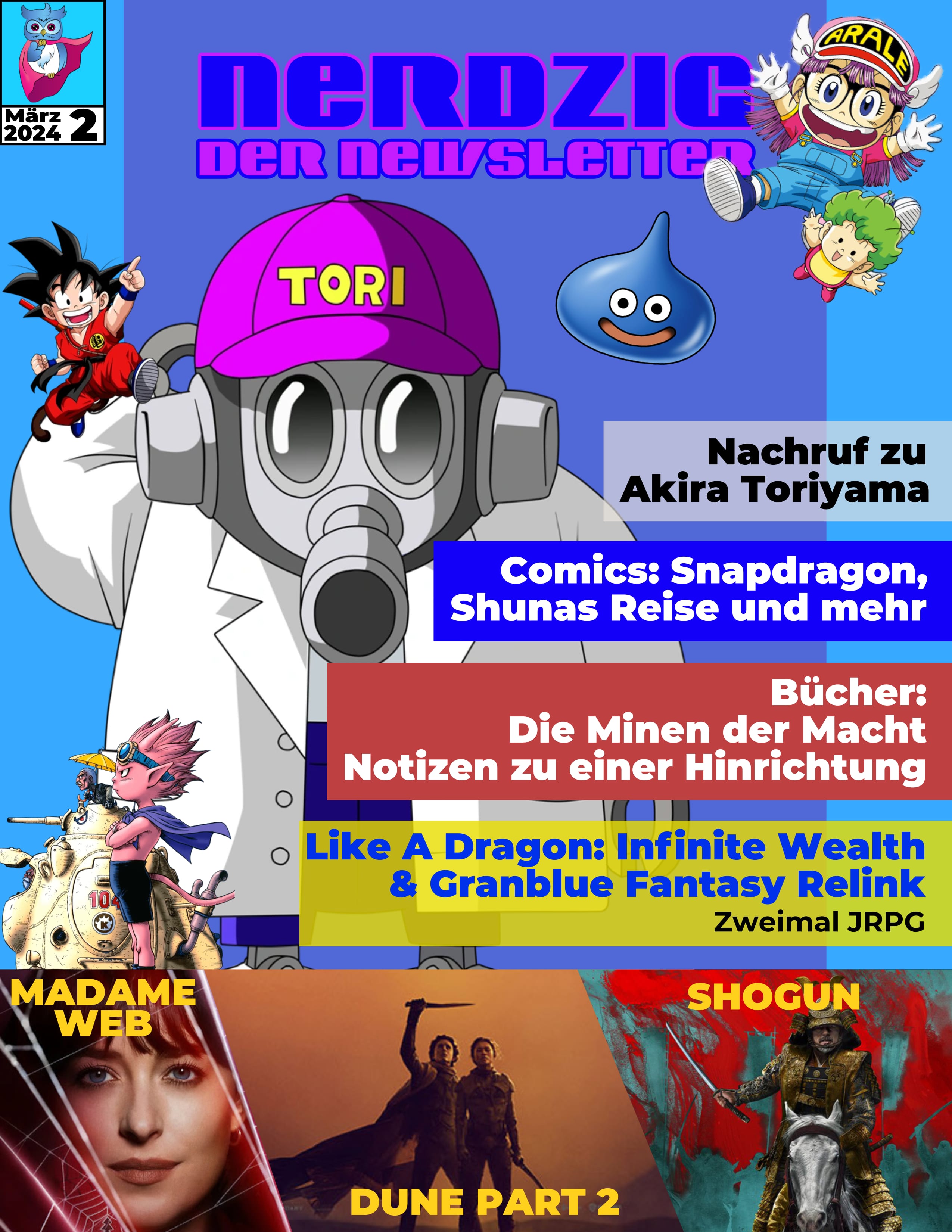 Intrigen, Sandwürmer und ein Nachruf zu Akira Toriyama – Der Nerdzig Newsletter März 2024